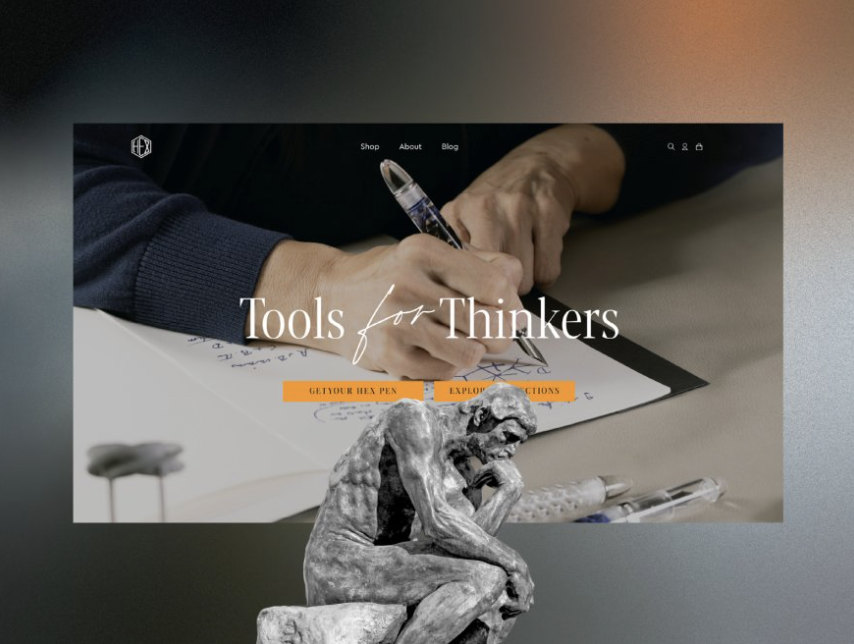 Ontwerp voor een premium merkwebsite